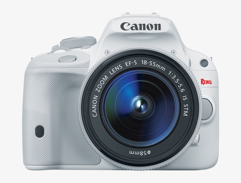 Canon Usa Brings White Eos Rebel Sl1 To America - Canon Eos Rebel Sl1 18 Mp Cmos White With 18-55mm And, transparent png download