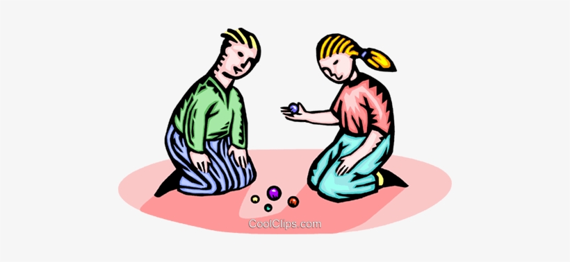 Two Children Playing Royalty Free Vector Clip Art Illustration - Clip Art, transparent png download