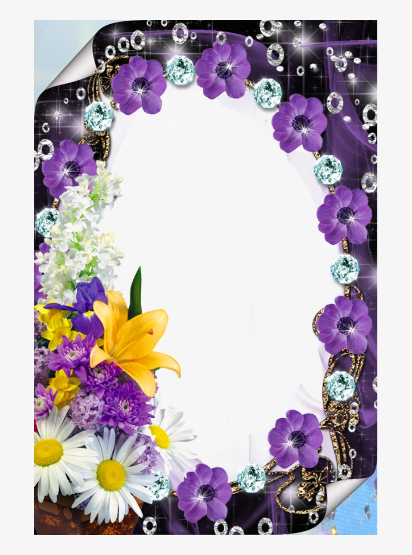 Decorative Border Clipart Purple, transparent png download