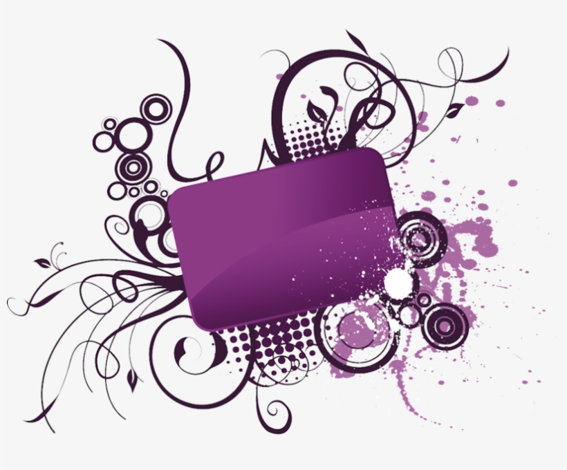 Share This Image - Border Purple Design Png, transparent png download