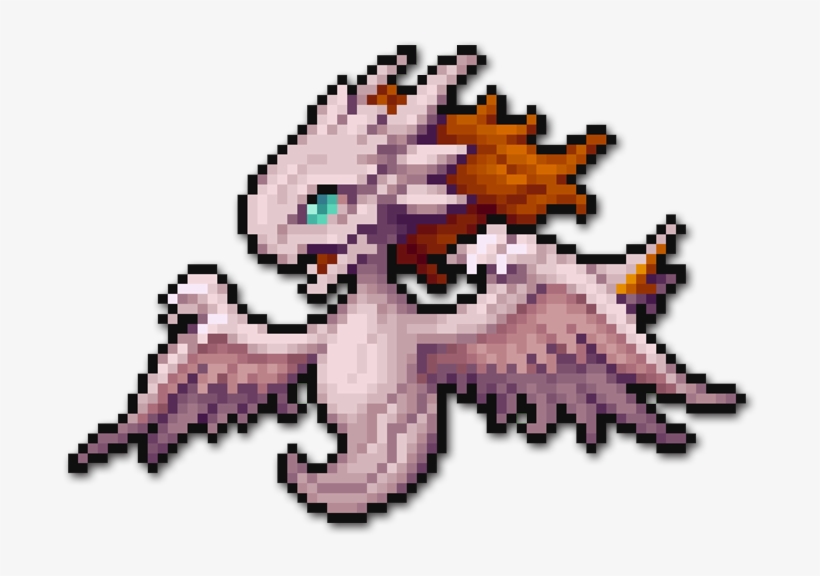 8-bit Holy Dragon - Illustration, transparent png download