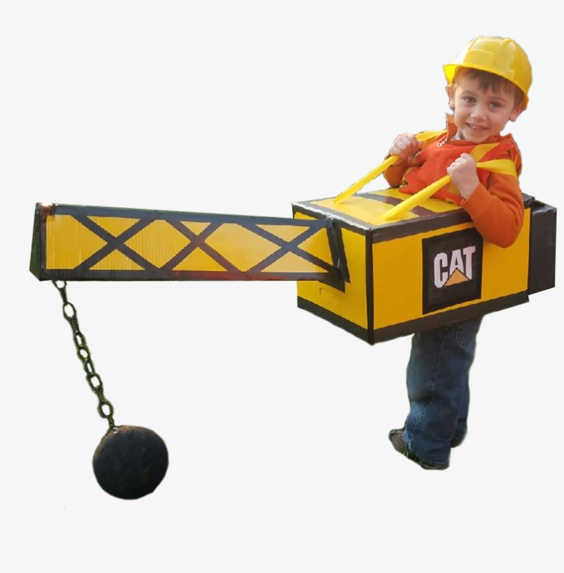 Personkid In A Wrecking Ball Costume - Wrecking Ball Truck Costume, transparent png download