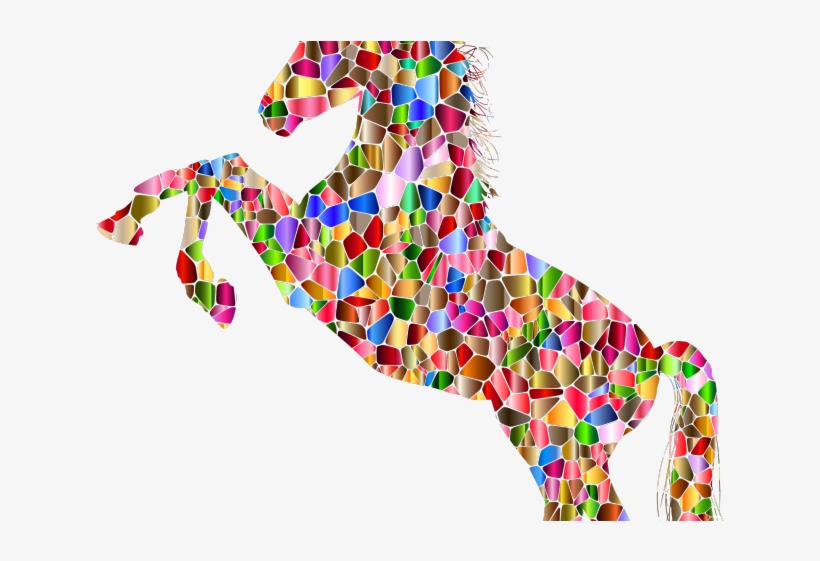 Vibrant Clipart Silhouette - Unicorn Birthday Cards Blank, transparent png download