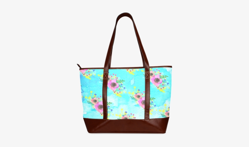 Watercolor Bouquet Tote Handbag - Tote Bag, transparent png download