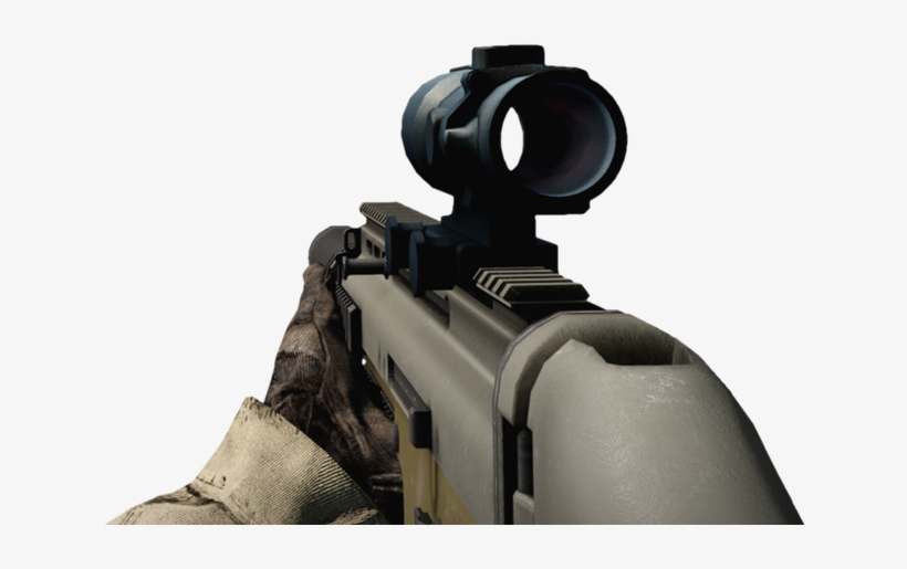 Bfbc2 Scar-l Acog - Sniper Rifle, transparent png download