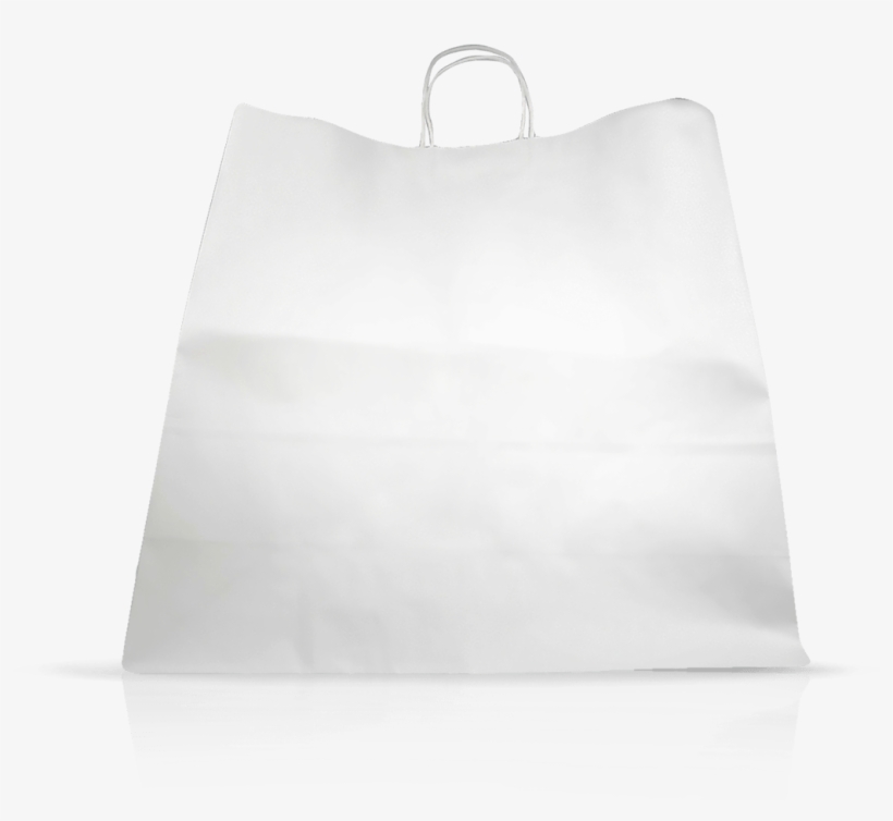 White Paper Bag Twisted Handle Front - Briefcase, transparent png download