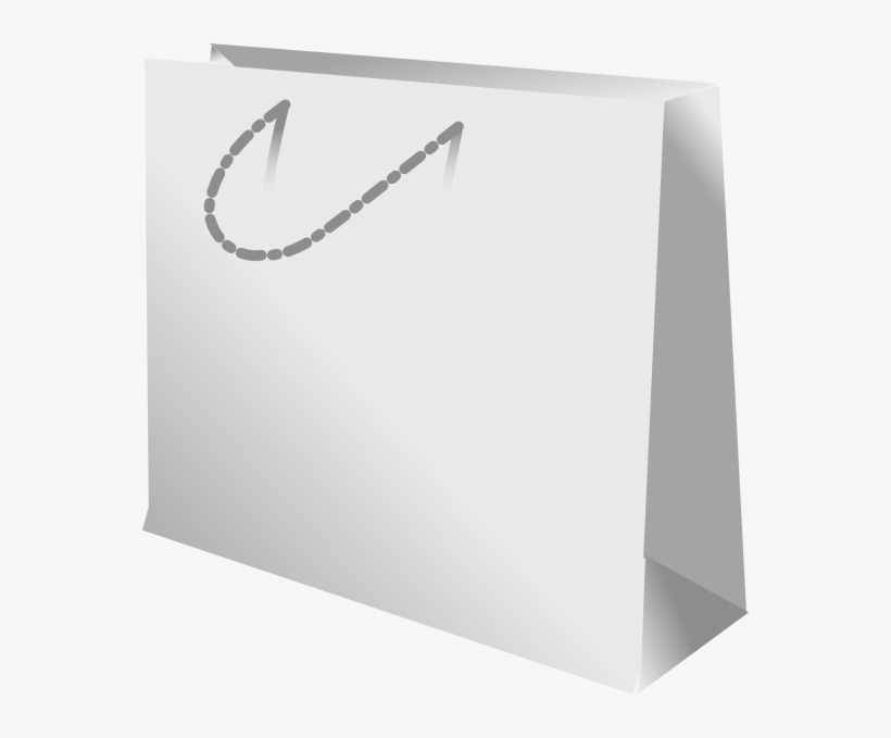 Bolsa De Carton Blanco, transparent png download