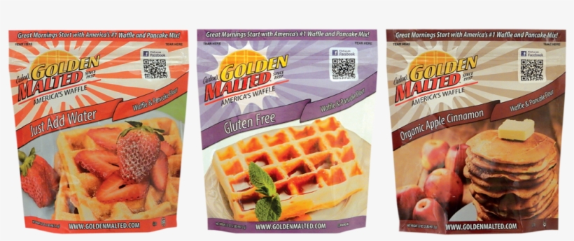 Just Add Water Non-gmo Gluten Free Waffle Organic Apple - Carbon's Golden Malted Gluten Free Waffle & Pancake, transparent png download