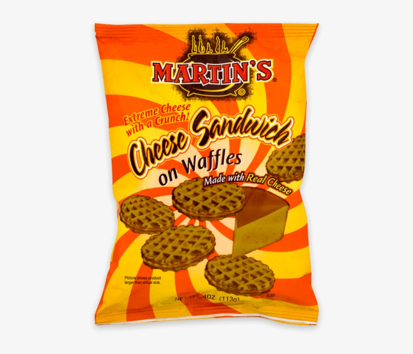 Martin's Cheese Sandwich On Waffles - Martins Cheese Sandwich On Waffles - 4 Oz Bag, transparent png download