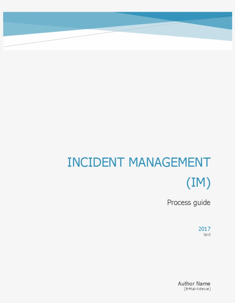 Incident Management U2013 Itil V3 Process Guide U2013 - Itil, transparent png download