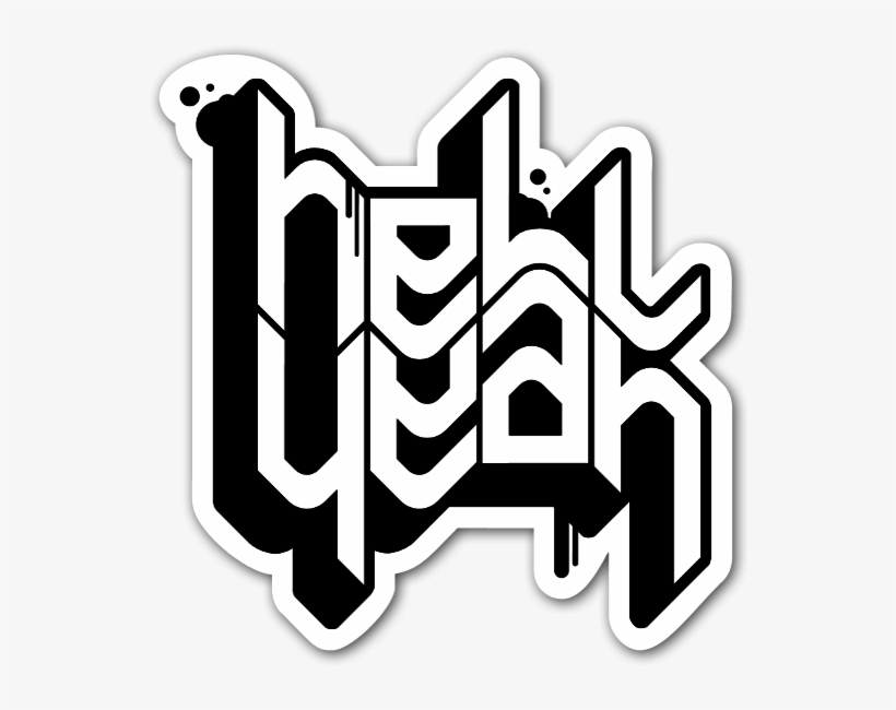 Schakawal Hell Yeah Sticker, transparent png download