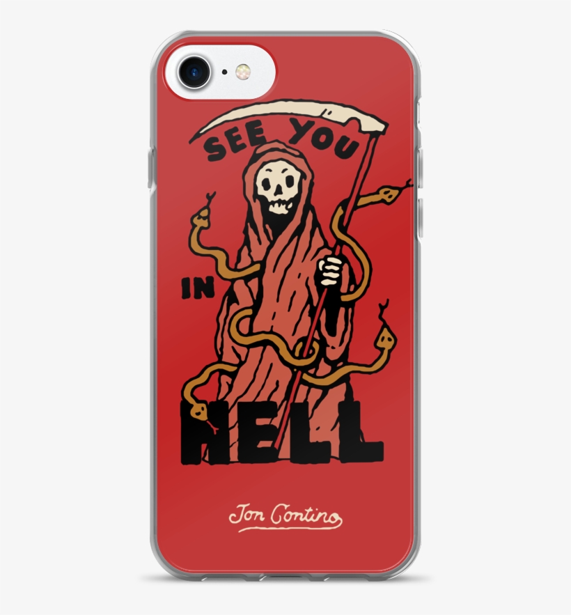 See You In Hell Iphone Case - Illustration, transparent png download