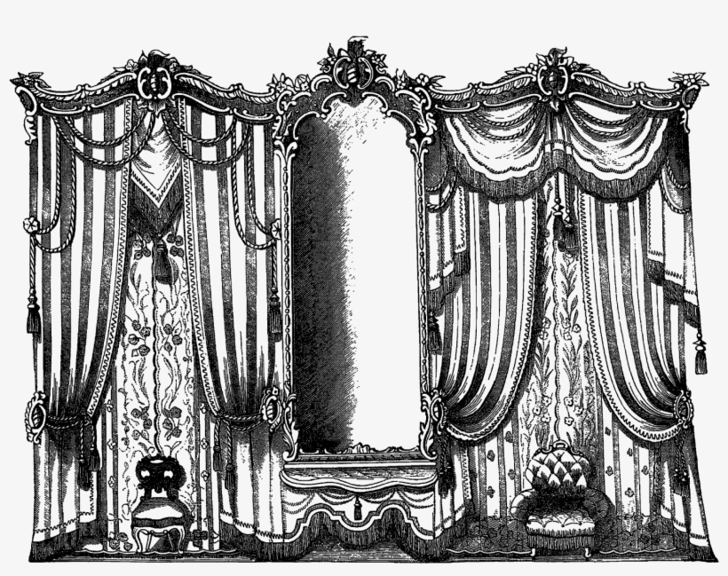 Digital Curtains Image - Interior Design, transparent png download