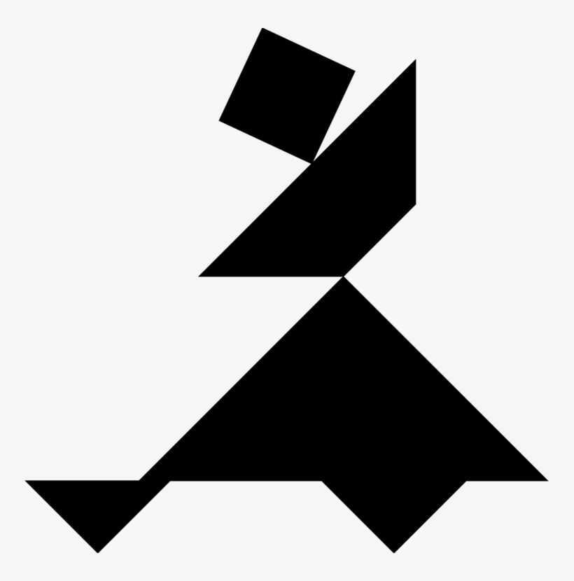 Tangram Coloring Book Puzzle Silhouette Computer Icons - Tangram Ninja, transparent png download