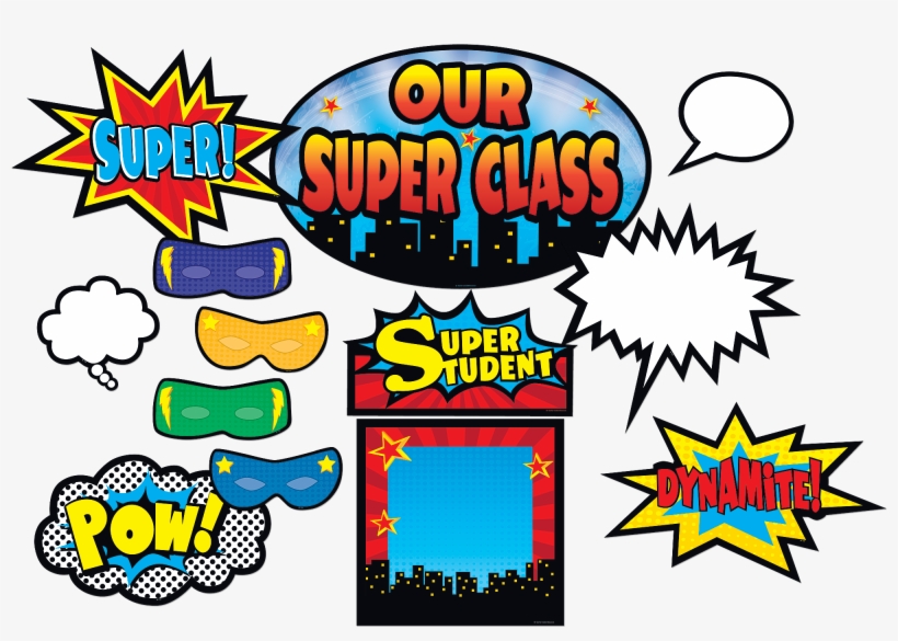 Superhero Bulletin Board Display Set - Teacher Created Resources Superhero Bulletin Board, transparent png download