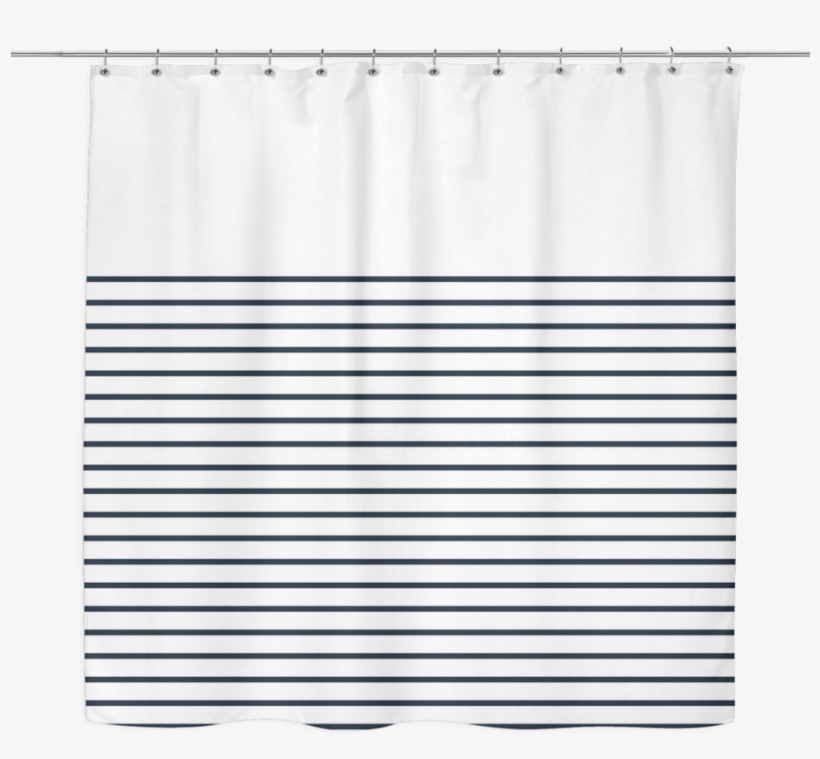 3/4 Stripes Shower Curtains - Curtain, transparent png download