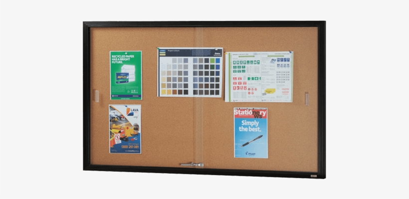 Sliding Glass Notice Board- - Sliding Glass Door Notice Cases, transparent png download