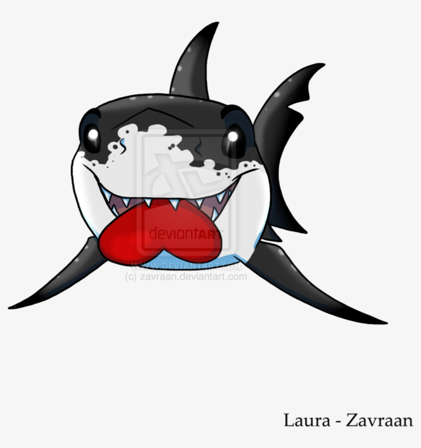 Chibi By Zavraan - Great White Shark, transparent png download