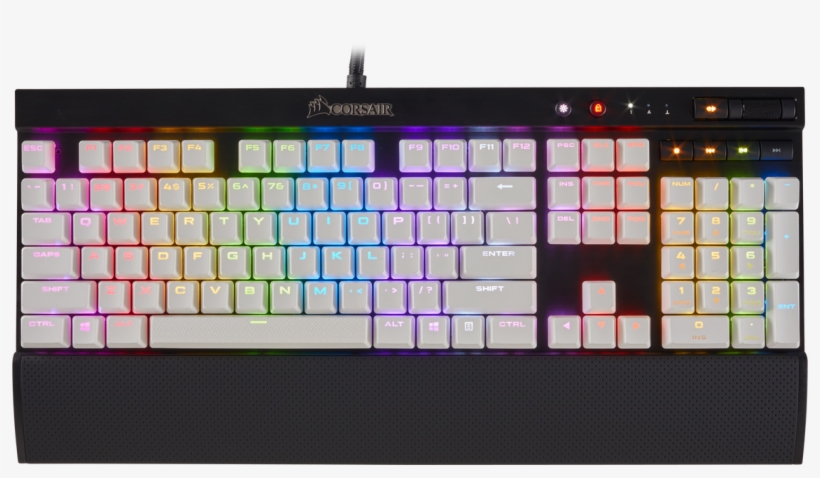 W/ Pbt Doubleshot Keycaps, Courtesy Of @corsair Https - Corsair Pbt Double Shot Keycaps Full 104 105 Keyset, transparent png download