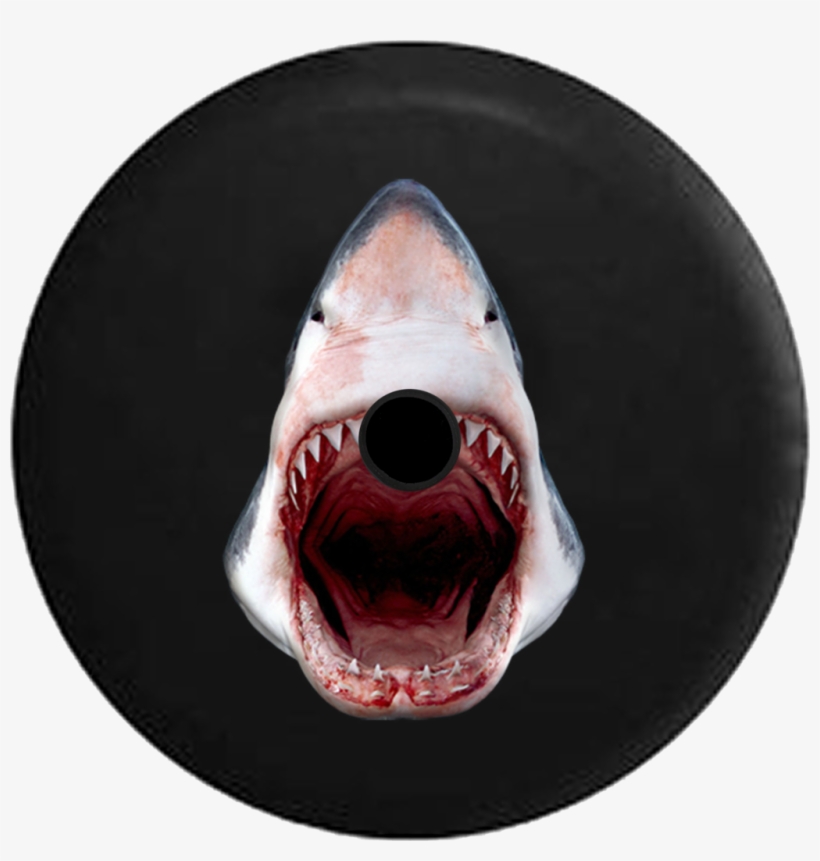 Jeep Wrangler Jl Backup Camera Great White Shark Jaws - Great White Shark, transparent png download