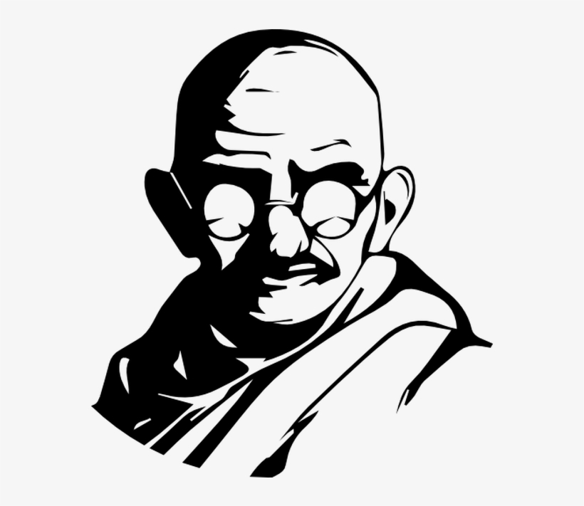 Pin By Hanelise Rauth On Book Cover - Gandhi Jayanti Black And White, transparent png download
