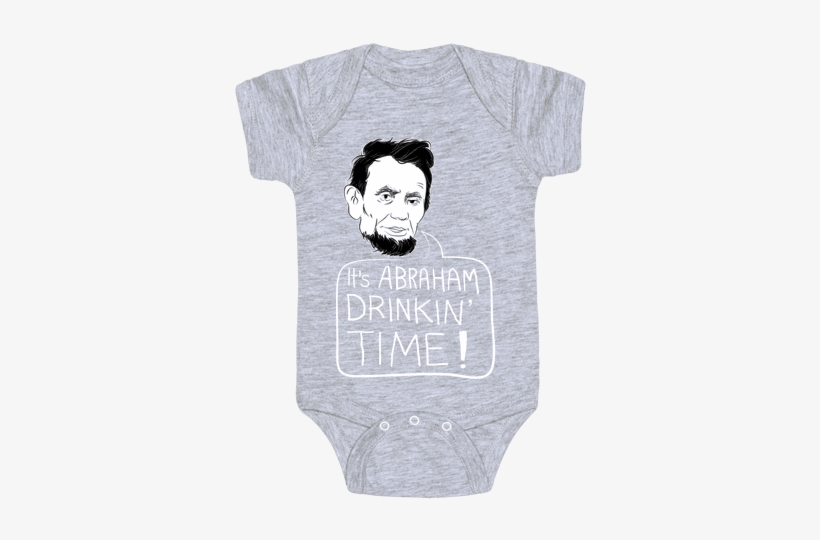 It's Abraham Drinkin Time Baby Onesy - D Va Baby Onesie, transparent png download