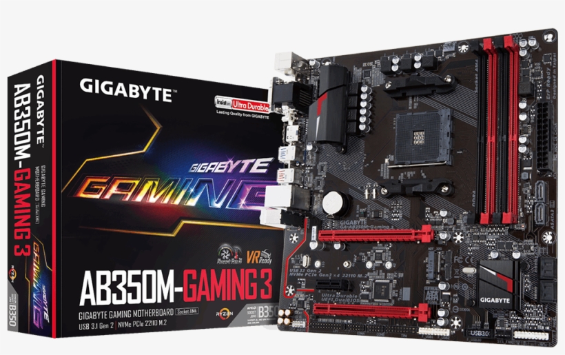 Ga Ab350m Gaming 3 - Gigabyte X370 Gaming 3, transparent png download