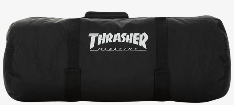 Thrasher Logo Duffelement Bag Black W/board Straps - Mob X Thrasher Skate Mag Grip Black Yellow 9x30, transparent png download
