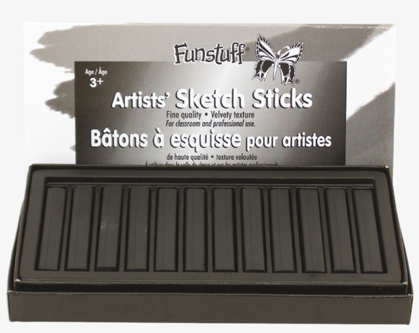 Funstuff® Artists' Sketch Sticks - Chocolate, transparent png download