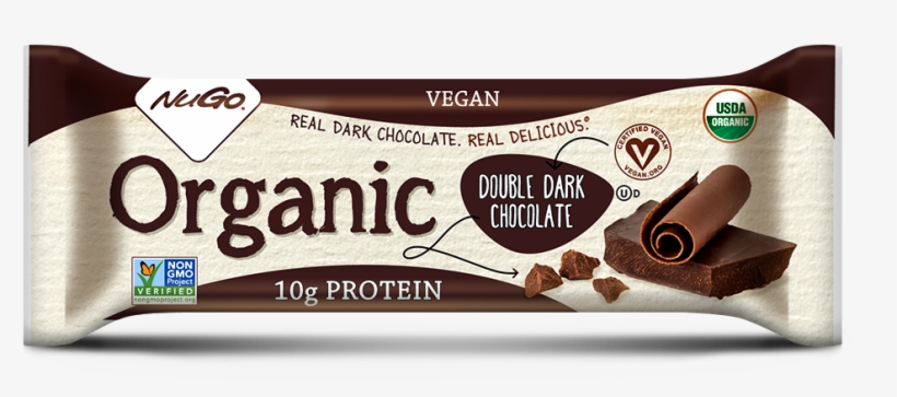 View All Organic Flavors - Nugo Organic Dark Chocolate Almond Protein Bar 12 Bars, transparent png download