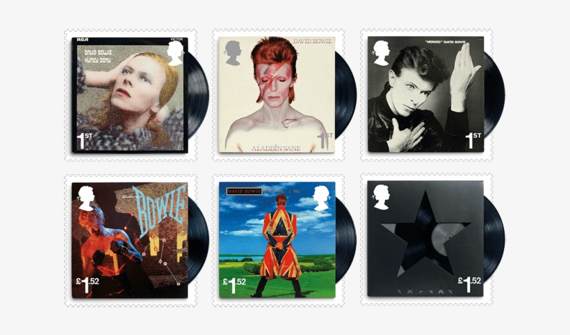 Uk 2017 David Bowie Album Stamps - David Bowie Postage Stamps, transparent png download