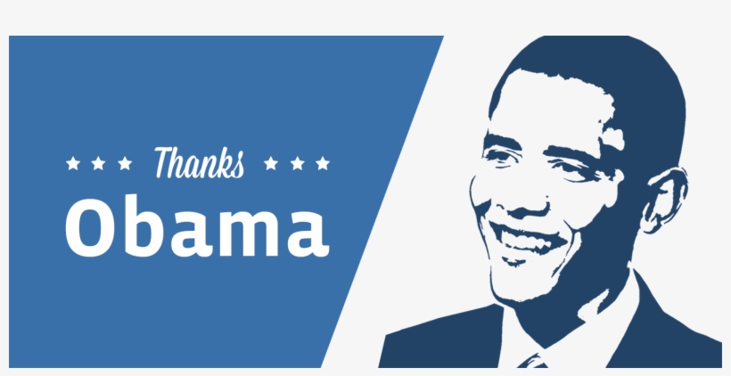 Obama Banner3 - Stencil Drawing Of Obama, transparent png download