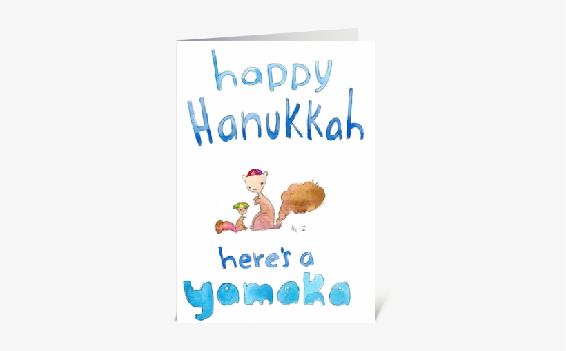 Happy Hanukkah Here's A Yamaka - Hanukkah, transparent png download