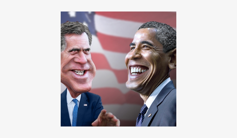 Election Day - Obama Caricature, transparent png download