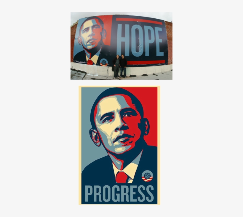 Before His First Art Museum Exhibition, Shepard Fairey - Obama Hope Poster Poster Print, transparent png download