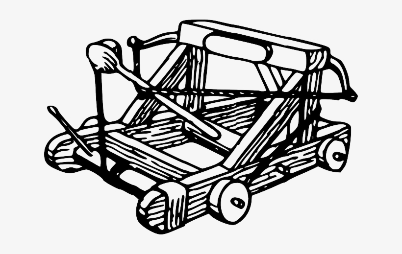 Roman Military - Catapult Click Art, transparent png download