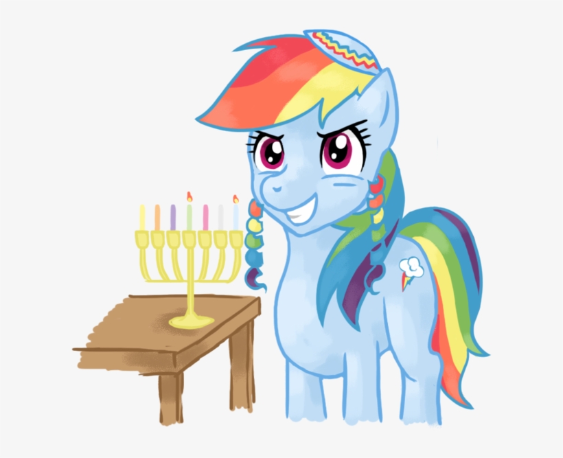 Elegantmisreader, Hanukkah, Judaism, Menorah, Payots, - Jewish My Little Pony, transparent png download