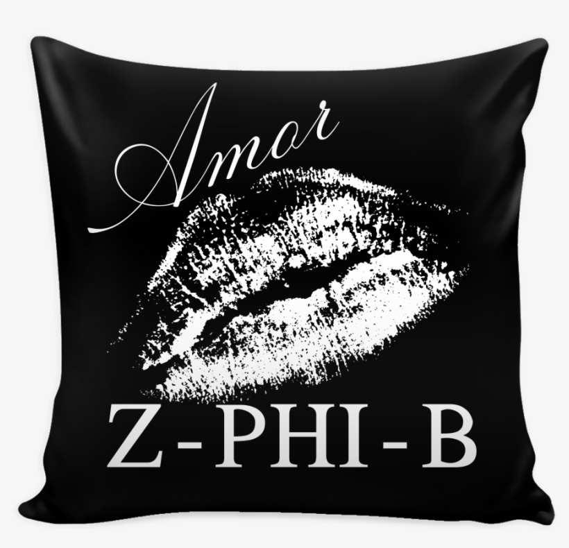 Amor Z-phi White Pillow Cover - Stencils Prints On Pillow Cover, transparent png download