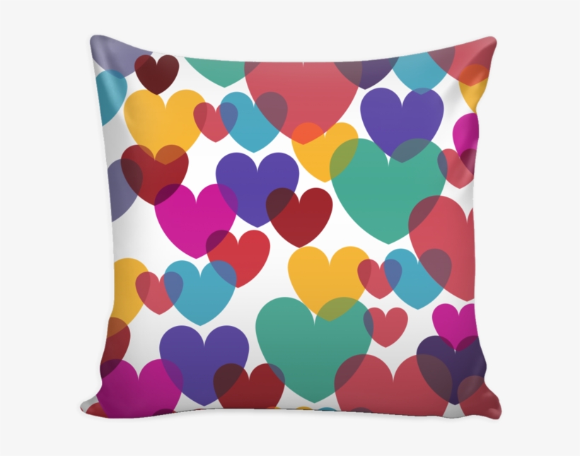 Rainbow Hearts White Pillow Cover - Lil Schwester-kleine Schwester-sich Hin- Und Kissen, transparent png download