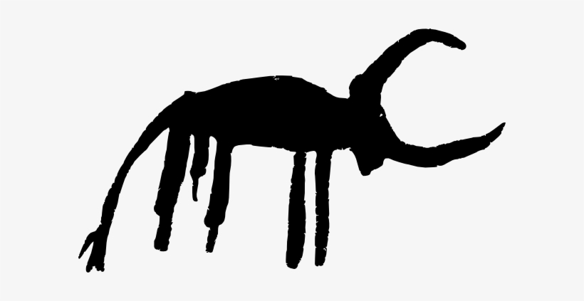 Rock Art Ox Svg Clip Arts 600 X 343 Px, transparent png download