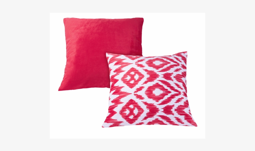 Decorative Pillow, Red/white - Meradiso Deko-wendekissen, 45 X 45 Cm - Wohndecken,, transparent png download