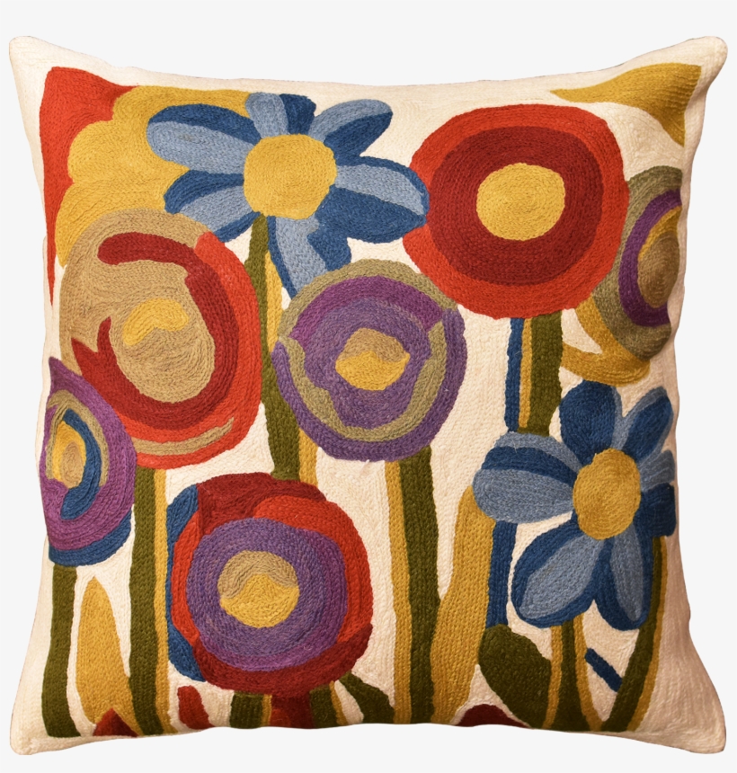 Engaging Red And White Pillows 13 Floral Poppy Bloom - Throw Pillow, transparent png download