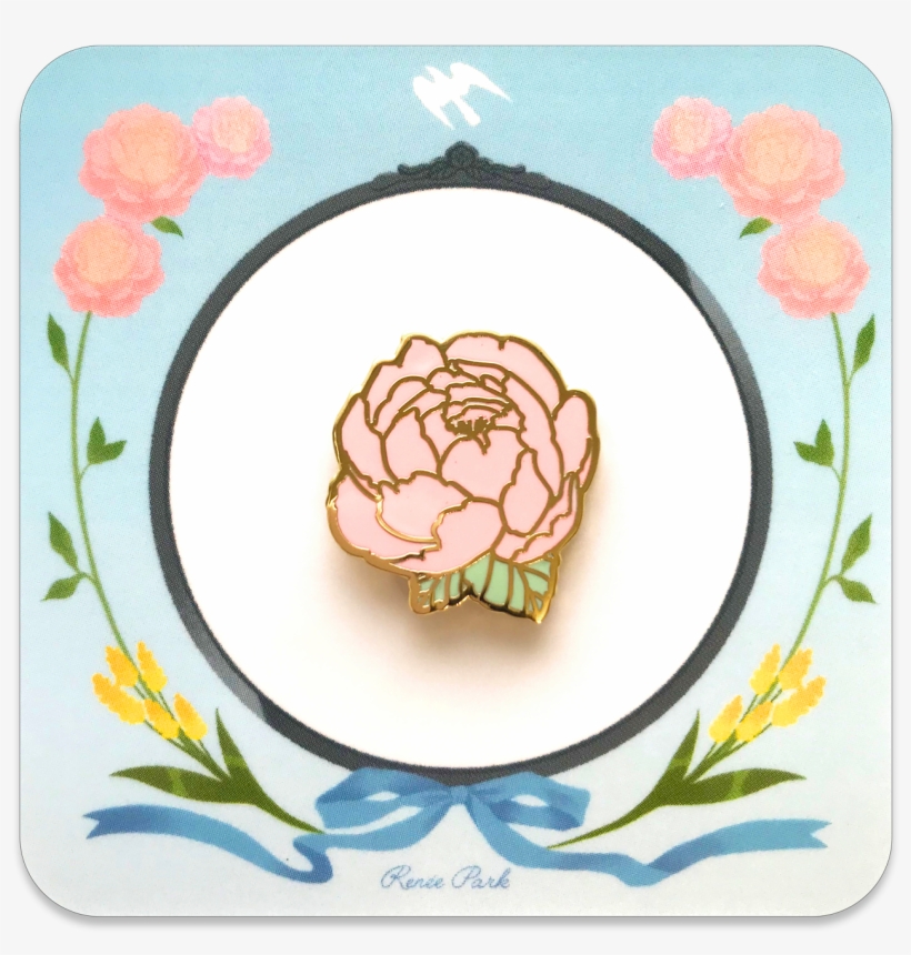 Image Of Flower Gold Enamel Pin - Lapel Pin, transparent png download