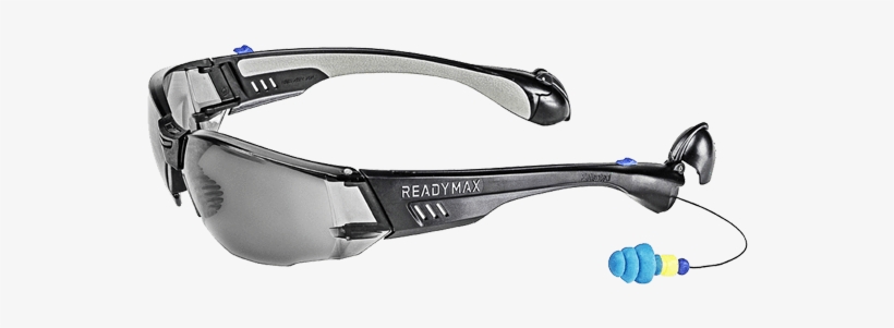 Readymax Soundshield Construction Smoke Anti Fog Safety - Glasses With Hearing Protection, transparent png download