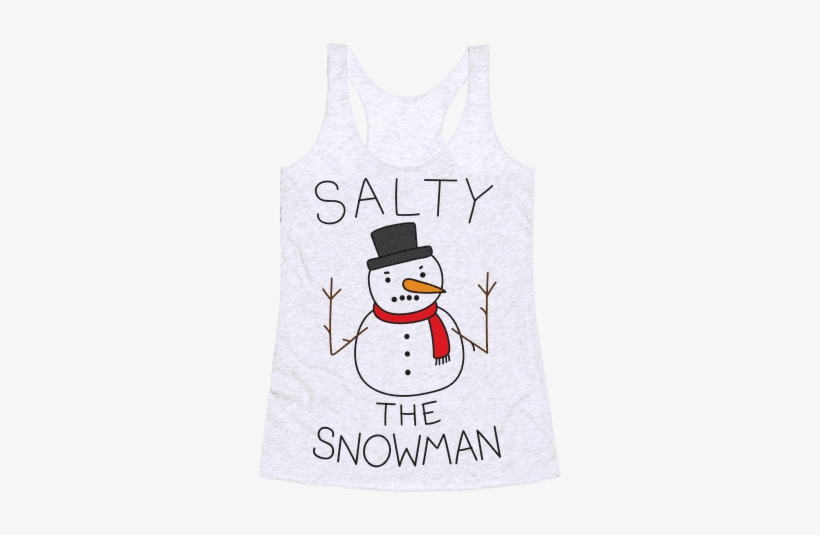 Salty The Snowman Racerback Tank Top - Space Force To Infinity And Beyond, transparent png download