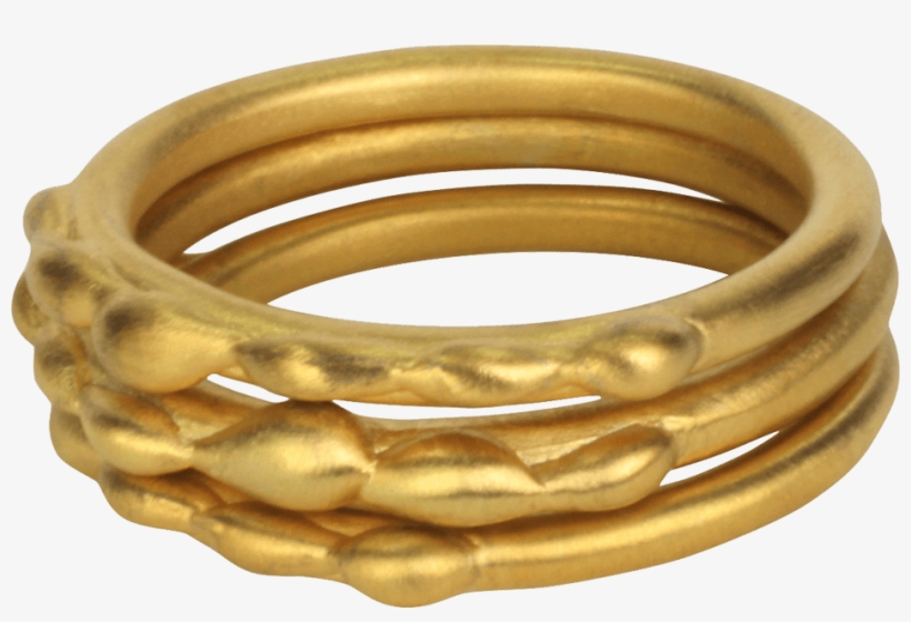 Beautiful Handcrafted Stackable 18k Gold Rings Named - Gold, transparent png download