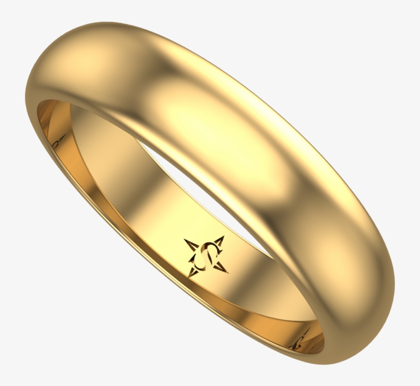Grus 18k Gold Wedding Ring - Ring, transparent png download