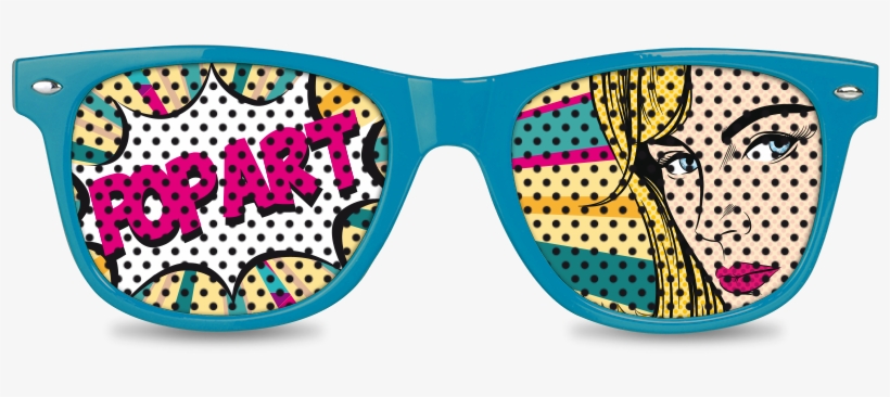 Voir - Pop Art Glasses Png, transparent png download