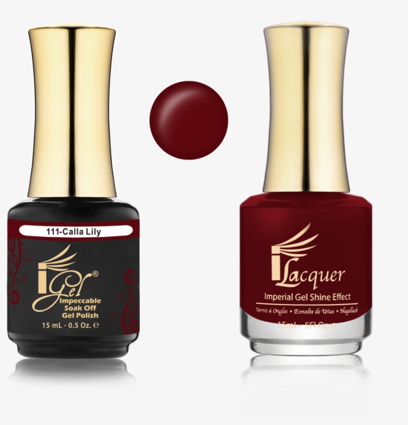 111 Calla Lily - Igel Beauty Impeccable Soak Off Gel Polish+ Lacquer, transparent png download