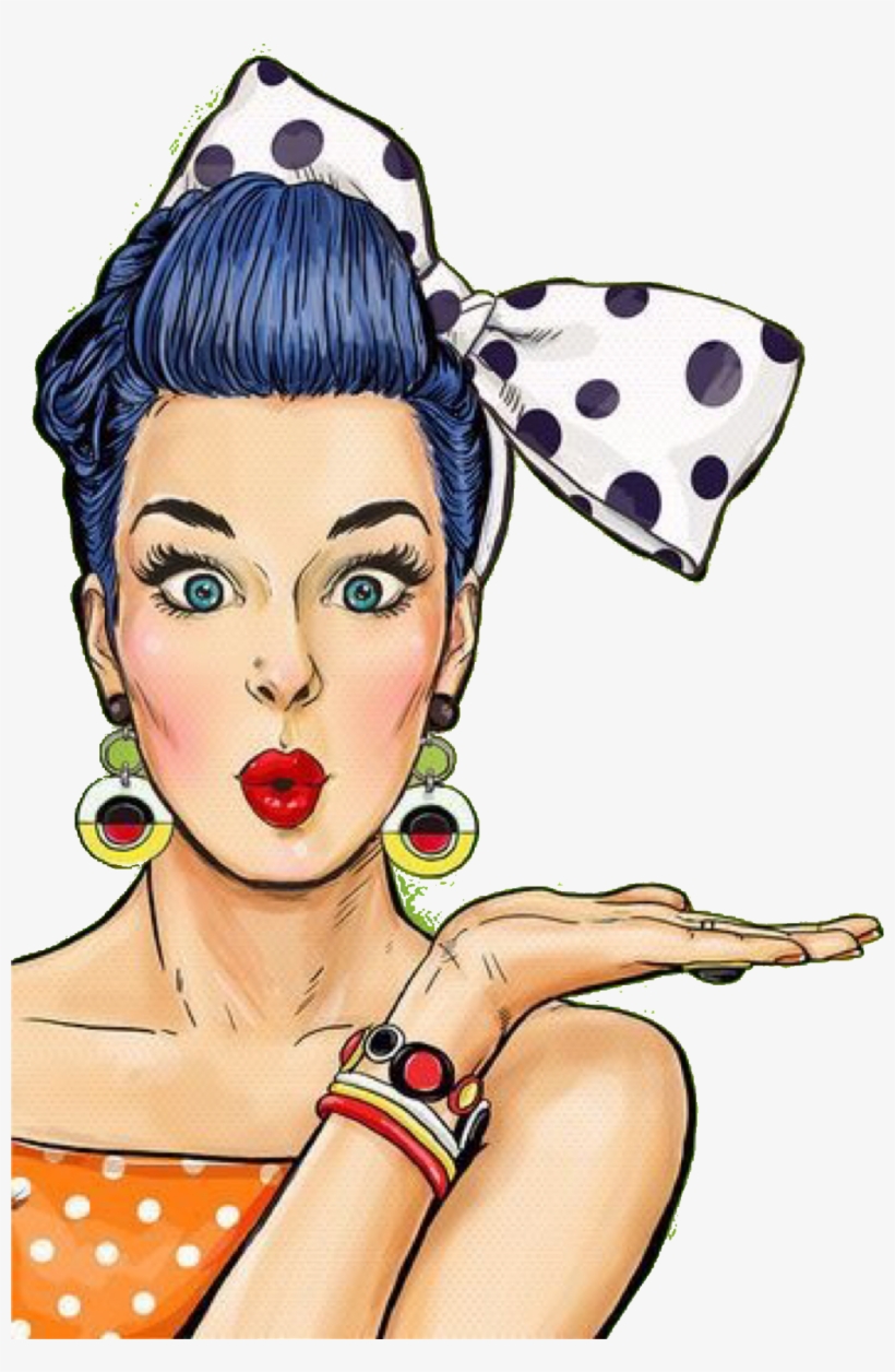 Report Abuse - Pop Art Woman Png, transparent png download